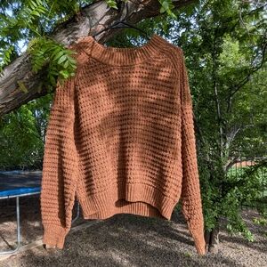 Universal Thread Brown Cowl Neck Sweater